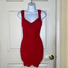 Bottom Is Scrunched Low Top Red In Great Condition Never Worn Forever 21 Dresses, Forever 21, Red Dress, Colorful Dresses, Womens Dresses, Red, Dresses, Women Shopping, Color