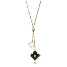 PRICES MAY VARY. FLOWERS THAT LAST FOREVER - Crafted with precision from high-quality yellow gold plated 925 sterling silver, this Black Onyx and Cubic Zirconia Double Flower Pendant Necklace showcases the perfect blend of elegance and sophistication. The adjustable 16 to 18-inch chain necklace offers versatility and the spring ring closure ensures a secure fit, allowing you to wear this necklace comfortably all day and night. This enchanting necklace is a symbol of refined taste and grace MAKE Necklace For Her, Mother Of Pearl Necklace, Christmas Hanukkah, Flower Pendant Necklace, Floral Necklace, Silver Pendants, Bold Black, Gemstone Bracelets, Toe Rings