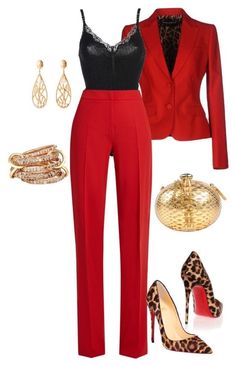 Christmas Outfit Ideas, Chique Outfits, Outfit Chic, Outfit Trends, Red Pants, Mode Inspo, Looks Chic, 가을 패션, Work Outfits Women