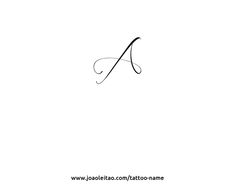 the letter a is written in cursive handwriting