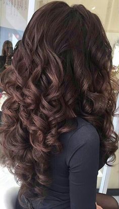 Regular Perm, Long Hair Perm, Spiral Perm, Curls For Long Hair, Super Hair, Permed Hairstyles, Long Wavy Hair, Dark Brown Hair