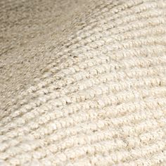 closeup of the texture of a white rug