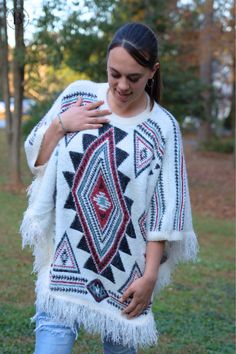 This Aztec Sweater Poncho combines stylish design with cozy comfort. Made from high-quality materials, it features an intricate Aztec pattern that adds a touch of cultural flair. Perfect for chilly days, this poncho will keep you warm and fashionable. Elevate your wardrobe with this must-have piece. Aztec Sweater, Sweater Poncho, Aztec Pattern, Poncho Sweater, Comforters Cozy, Plus Size Tops, Stylish Design, Must Haves, Short Dresses