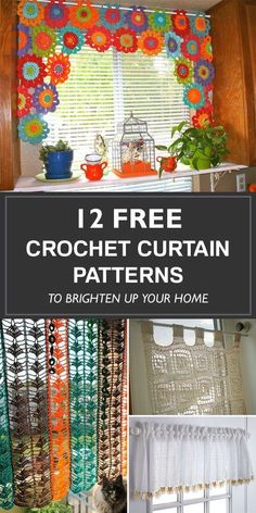 crochet curtain patterns to brighten up your home