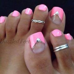 Wedding Toe Nails, Gel Pedicure, Pedicure Colors, Gel Toe Nails