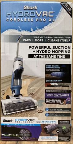 the box for shark hydrovacc cordless vacuum