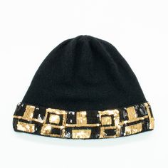 BLACK Sequin Hat, Black Pattern, Next Level, Fashion Games, Wool Blend, The Next, Dry Clean, Composition, Cuff