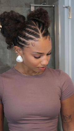 Curly Braided Hairstyles, Quick Curly Hairstyles, Curly Hair Beauty, Mixed Curly Hair, Curly Hair Videos, Quick Natural Hair Styles, Cute Curly Hairstyles, Hairstyle Inspo, Curly Hair Styles Easy