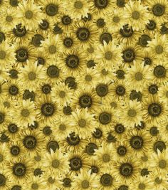 a lot of yellow sunflowers that are in the middle of a wallpaper