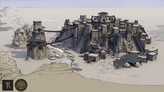 an image of a futuristic city in the desert