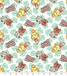 an animal crossing pattern on a white background