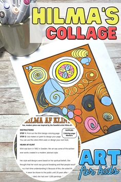 an art project for kids with the title'hilima's collage '