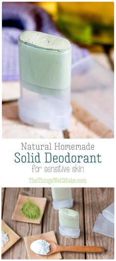 the natural homemade solid deodorant for sensitive skin