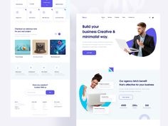 the landing page and landing page design for a company