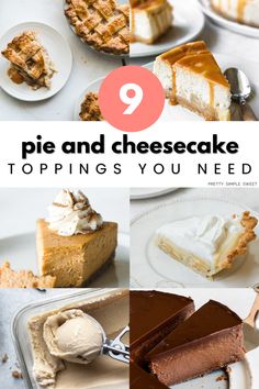 pies and cheesecake toppings you need to try out this year's dessert