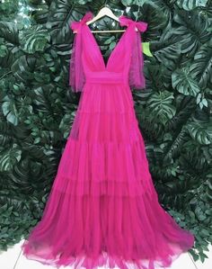 Our Email Address:lisamony@outlook.comHow to Order:How to choose color after purchaseStep 1: click on Layered Prom Dress, Dresses Floor Length, Long Formal Dress, V Neck Prom Dresses, Short Homecoming Dress, Dress Inspo, Pink Tulle, Handmade Dresses, Formal Evening Dresses