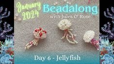 beads and roses are featured in this poster for beadaling with julia & rose