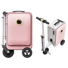 Airwheel SE3S Smart Rideable Suitcase Electric Luggage Scooter For Travel Scooter Suitcase, Luggage Scooter, Luxury Suitcase, Cute Suitcases, Luxury Luggage, Garden Compost, Pakistani Bridal Dresses, Travel Decor, Pakistani Bridal