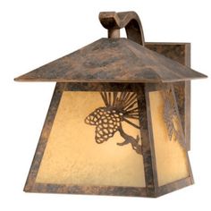 a light fixture with an intricate design on it