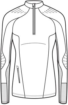 the front and back view of a men's long sleeved cycling jersey with zippers