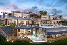 this is an artist's rendering of a luxury home in palm beach, florida