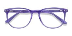 Purple Glasses Frames, Purple Eyeglasses, Diffraction Glasses, Purple Glasses, Wayfarer Glasses, Double Stud, Pocket Full Of Sunshine, Oval Glasses, Oval Eyeglasses