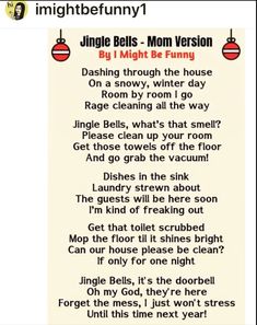 a poem that is in the middle of a page with an image of a christmas orname