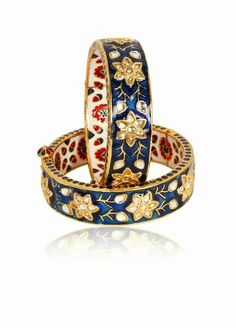 Meenakari Jewellery, قلادات متدلية, Kundan Bangles, Trendy Jewerly, Estilo Hippie, Dope Jewelry, Funky Jewelry, Jewelry Lookbook, Bangle Designs