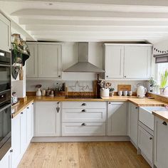 the kitchen is clean and ready for us to use in its new owner's home