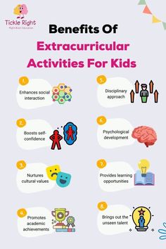 extracurricular activities for kids Extracurricular Activity, Free Reading Comprehension Worksheets, Child Development Activities, Curricular Activities, Pe Ideas, Drivers Education, Extracurricular Activities, Life Skills Activities, Name Activities