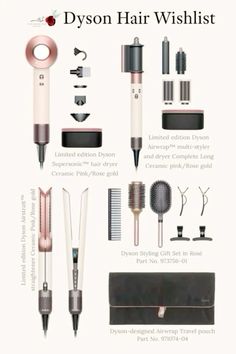 Dyson Airwrap Complete, Dyson Hair, Healthy Hair Routine, Color Fucsia, Dyson Airwrap, Hair Brushes, Pretty Skin Care, Pretty Skin, Hair Routines