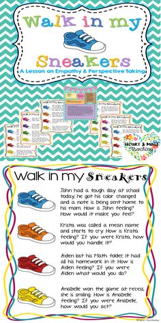 a poster with words and pictures on it that says walk in my sneakers, which is also