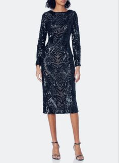 Amazon.com: Dress the Population Women's Emery Long Sleeve Stretch Sequin Midi Sheath : Clothing, Shoes & Jewelry Club Night, Sequin Cocktail Dress, Dress The Population, Fabulous Dresses, Buy Dress, I Dress, Shoes Jewelry, Workout Clothes