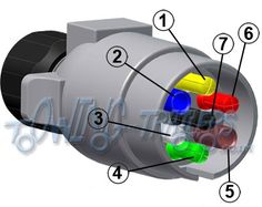 an image of the inside of a car's brake light switch with numbers on it