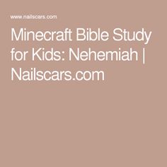 the text minecraft bible study for kids nehemah / naliscars com