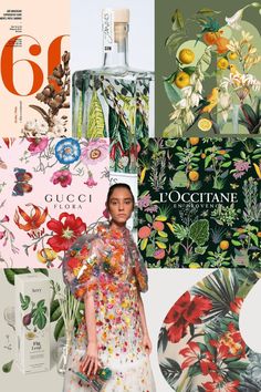 BOTANICA DESIGN - GRAPHIC DESIGN TREND - FLORAL - PLANTS - LEAVES 2025 Design Trends, New Graphic Design, Latest Graphic Design Trends, Fashion Website Design, 2025 Trends, Print Design Trends, Botanical Fashion, Winter Poster, Trends 2025