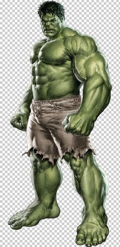 an image of the incredible hulk from avengers comics, with his hands on his hips