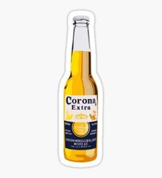 a bottle of corona extra beer sticker