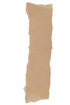 a piece of brown paper with torn edges