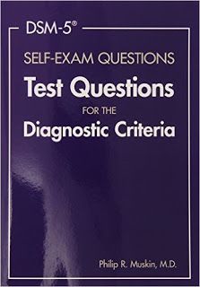 the book cover for self - exam questions test questions for the diagnostic critera