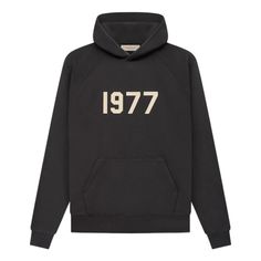 Fear of God Essentials SS22 1977 Hoodie 'Iron' 192BT212050F 1977 Hoodie, Hoodie Store, Essentials Hoodie, Cream Hoodie, Fear Of God Essentials, Limited Edition Sneakers, Fear Of God, Hoodie Outfit, Clothing Essentials