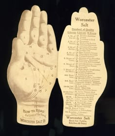 an old advertisement showing how to read the wrist and hand scale for correct numbers on it