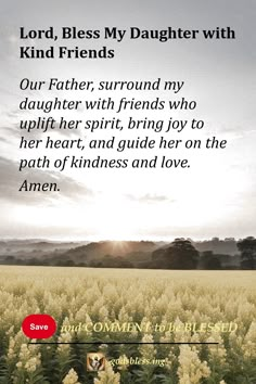 Lord, Bless My Daughter with Kind Friends Prayers For Kids, Prayer For Prosperity, Prayer For My Marriage, I Decree And Declare, Family Prayers, Decree And Declare, Prayer For My Son