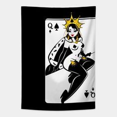 the queen of spade playing card