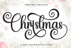 christmas script with ornaments and baubs