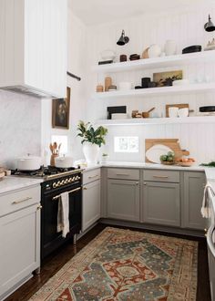 the kitchen is clean and ready to be used as a place for cooking or eating