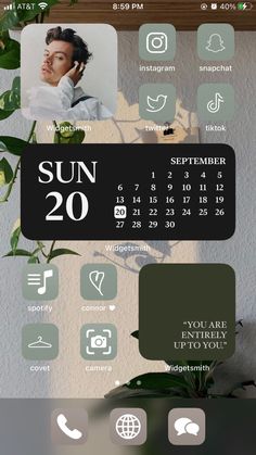 an image of a calendar with the date on it and icons in different styles for each month