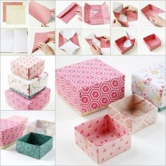 the instructions for how to make a diy personal gift box