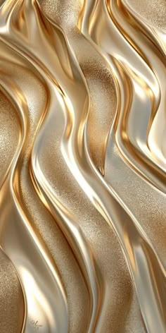 an abstract gold background with wavy lines