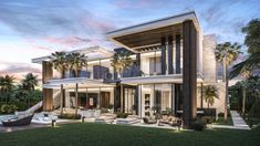 this is an artist's rendering of a luxury home in palm beach, florida